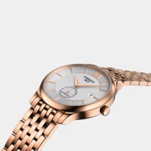 tissot tradition small second automatik – rosé 40mm