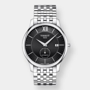 tissot tradition small second – schwarz 40mm edelstahl