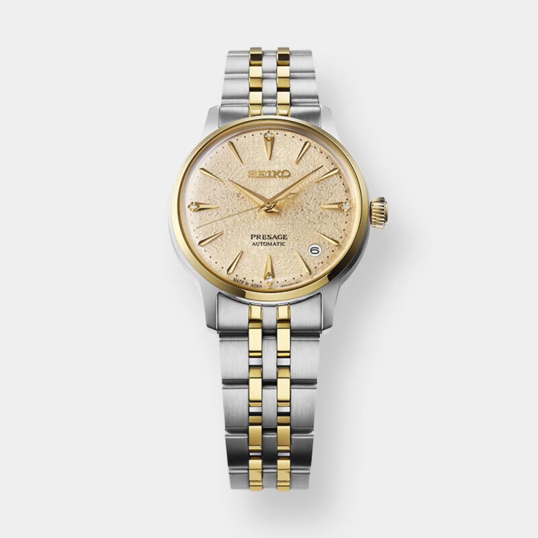 Seiko Presage Cocktail Time – Gold 34mm Bicolor Edelstahl – Bild 3