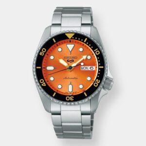 Seiko 5 Sports Automatik Day-Date – Orange 38mm Edelstahl
