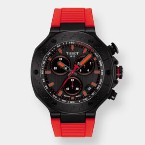 Tissot T-Race Chronograph – Schwarz 45mm Kautschuk Rot