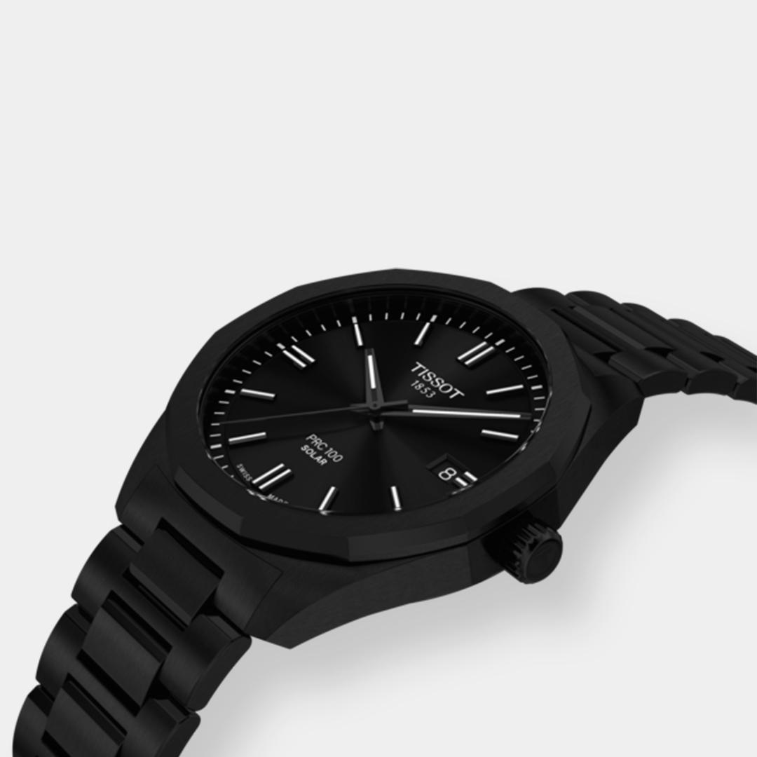 Tissot PRC 100 Solar Quarz – Schwarz 39mm Edelstahl – Bild 3