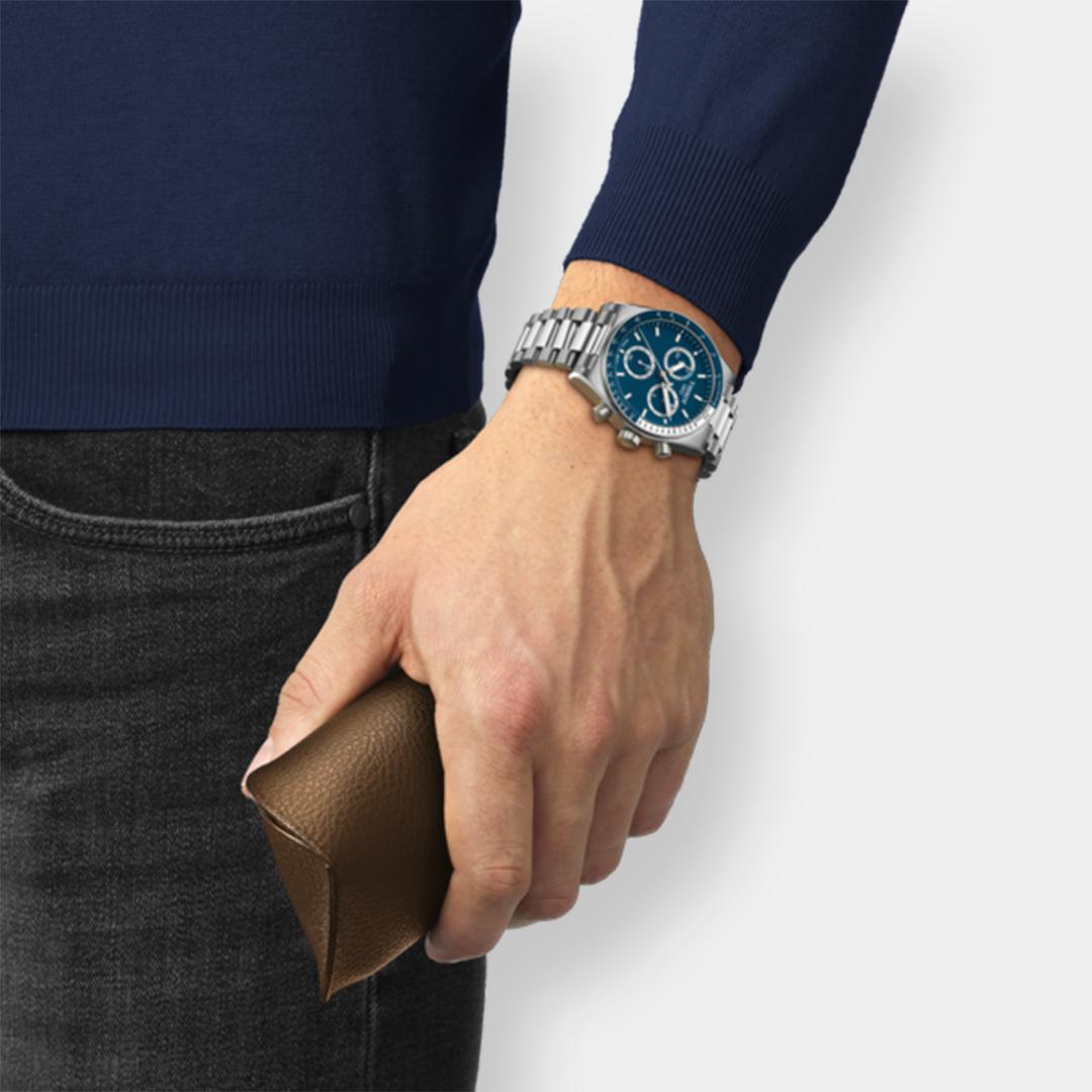 Tissot PR516 Quarz Chronograph – Blau 40mm Edelstahl – Bild 4