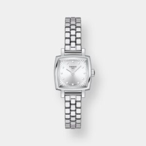 Tissot Lovely Square Quarz Diamanten – Silber 20mm Edelstahl