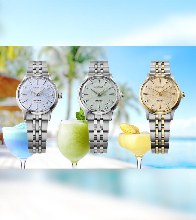 Seiko Presage Cocktail Time – Gold 34mm Bicolor Edelstahl – Bild 4