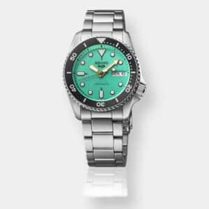 seiko 5 sports automatik day date – türkis 38mm edelstahl