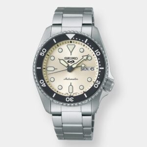 seiko 5 sports automatik day date – weiß 38mm edelstahl