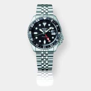 seiko 5 sports gmt black grape skx re interpretation 42mm