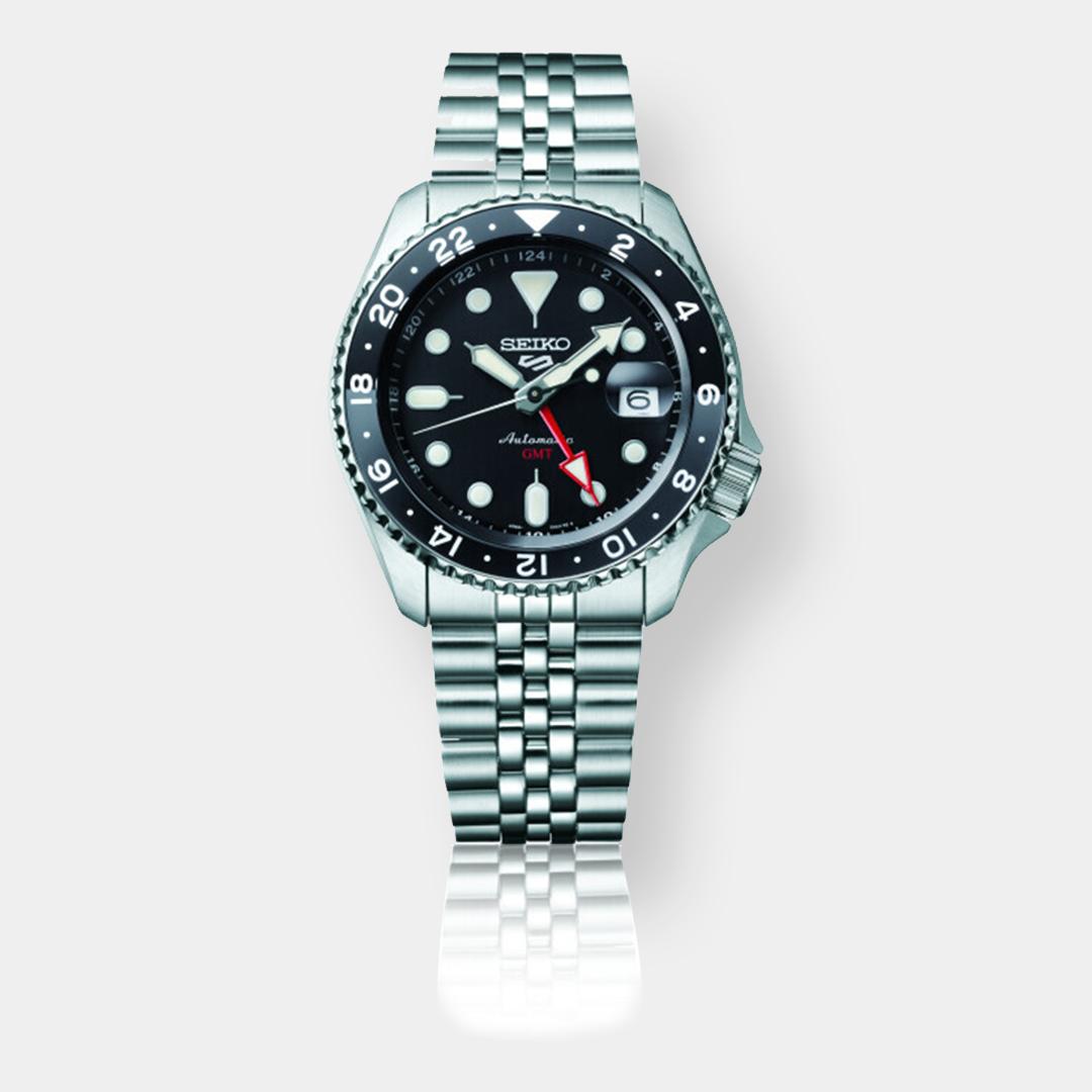 seiko 5 sports gmt black grape skx re interpretation 42mm