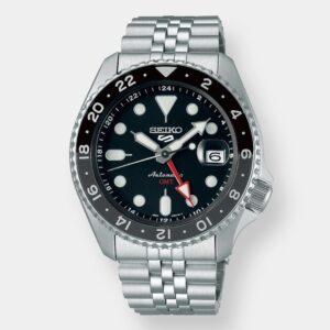 seiko 5 sports gmt black grape skx re interpretation 42mm