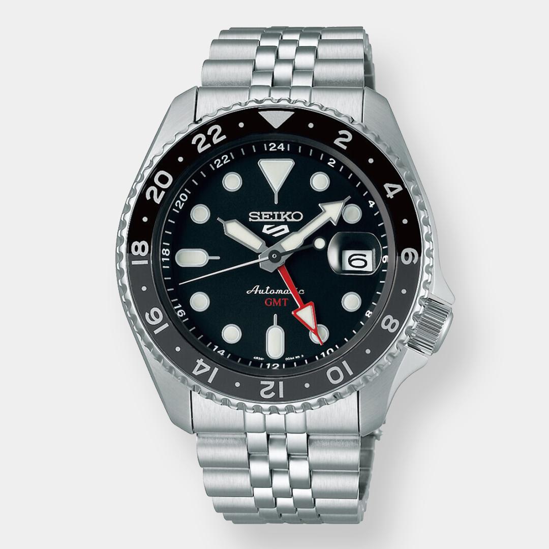 seiko 5 sports gmt black grape skx re interpretation 42mm