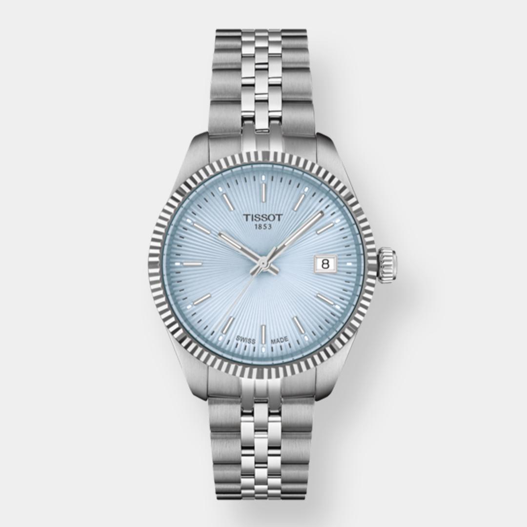 tissot ballade quarz – eisblau 34mm edelstahl