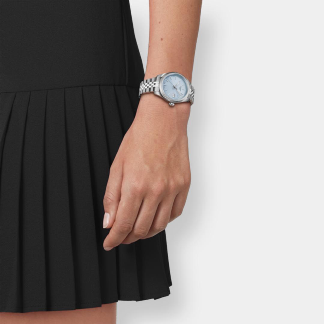 tissot ballade quarz – eisblau 34mm edelstahl