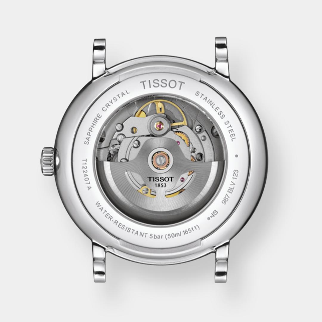 tissot carson powermatic 80 silber 40mm edelstahl