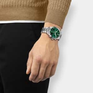 tissot chrono xl classic quarz – grün 45mm edelstahl
