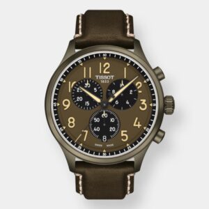tissot chrono xl vintage quarz – grün 45mm khaki pvd