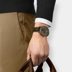 tissot chrono xl vintage quarz – grün 45mm khaki pvd