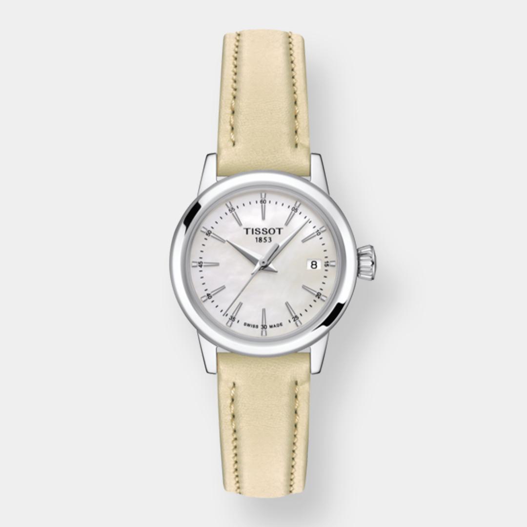 tissot classic dream lady quarz – weiß 28mm edelstahl