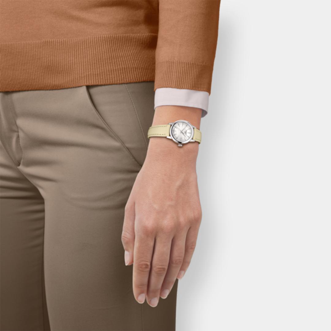 tissot classic dream lady quarz – weiß 28mm edelstahl