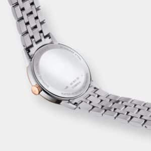 tissot classic dream quarz – weiss 42mm bicolor edelstahl