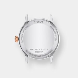 tissot classic dream quarz – weiss 42mm bicolor edelstahl