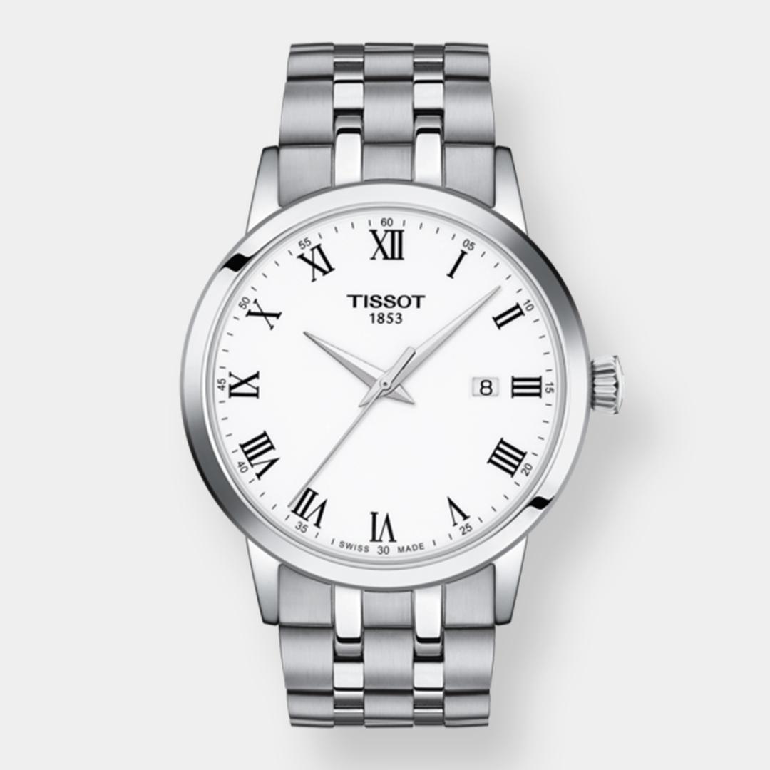 tissot classic dream quarz – weiss 42mm edelstahl