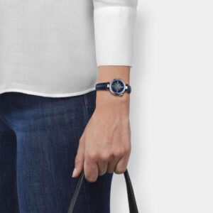 tissot desir quarz – blau 28mm leder
