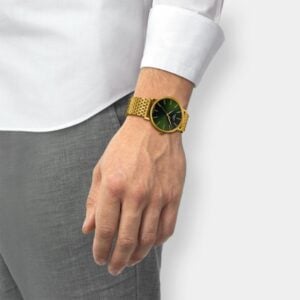 tissot everytime gent quarz – grün 40mm gold pvd