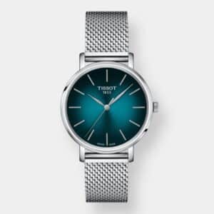 tissot everytime lady quarz – türkis 34mm edelstahl