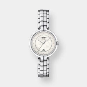 tissot flamingo diamonds quarz – silber 30mm edelstahl
