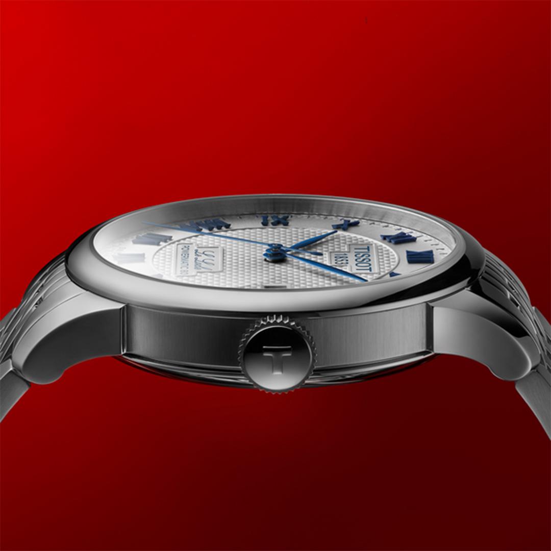 tissot le locle automatik 20th anniversary 39mm silber