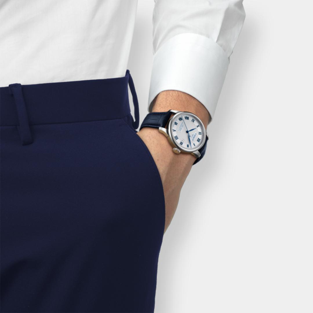 tissot le locle automatik 20th anniversary 39mm silber