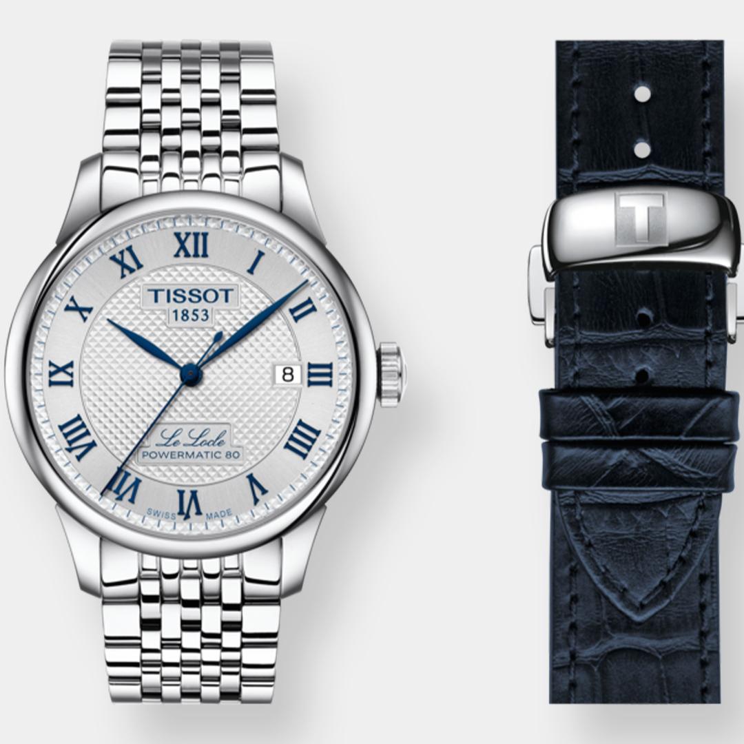 tissot le locle automatik 20th anniversary 39mm silber