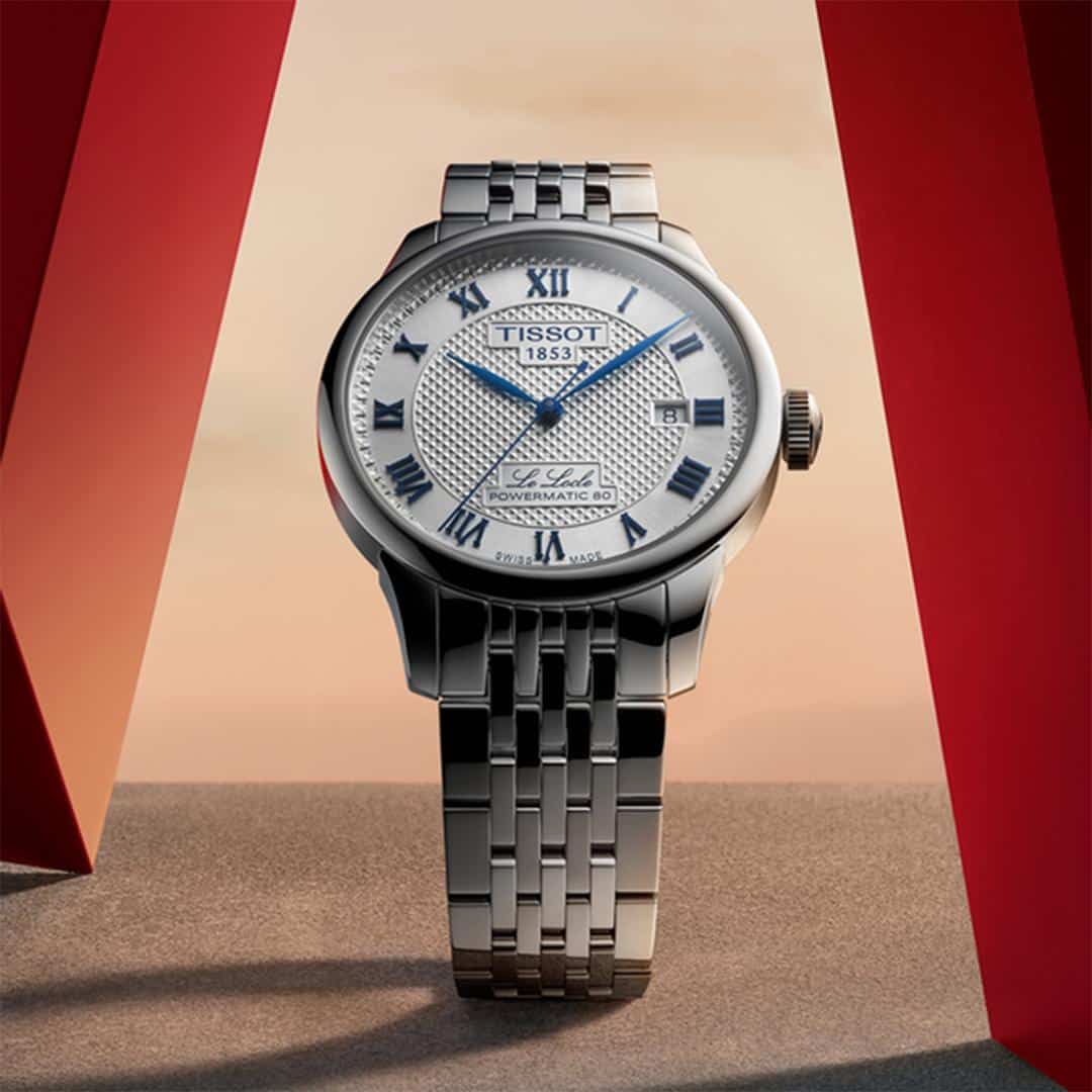 tissot le locle automatik 20th anniversary 39mm silber