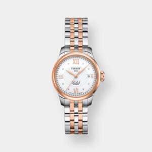 tissot le locle automatik weiß 25mm edelstahl bicolor