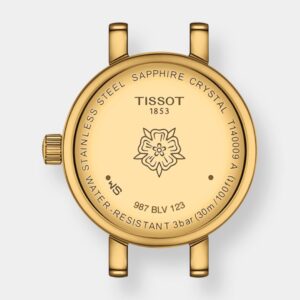 tissot lovely round quarz – gold 20mm grün leder