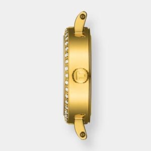 tissot lovely round quarz – gold perlmutt 20mm diamanten