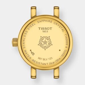 tissot lovely round quarz – gold perlmutt 20mm diamanten