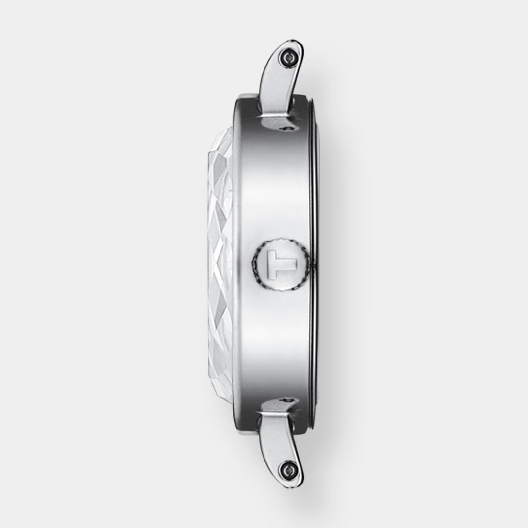 tissot lovely round quarz – silber 20mm perlmutt edelstahl
