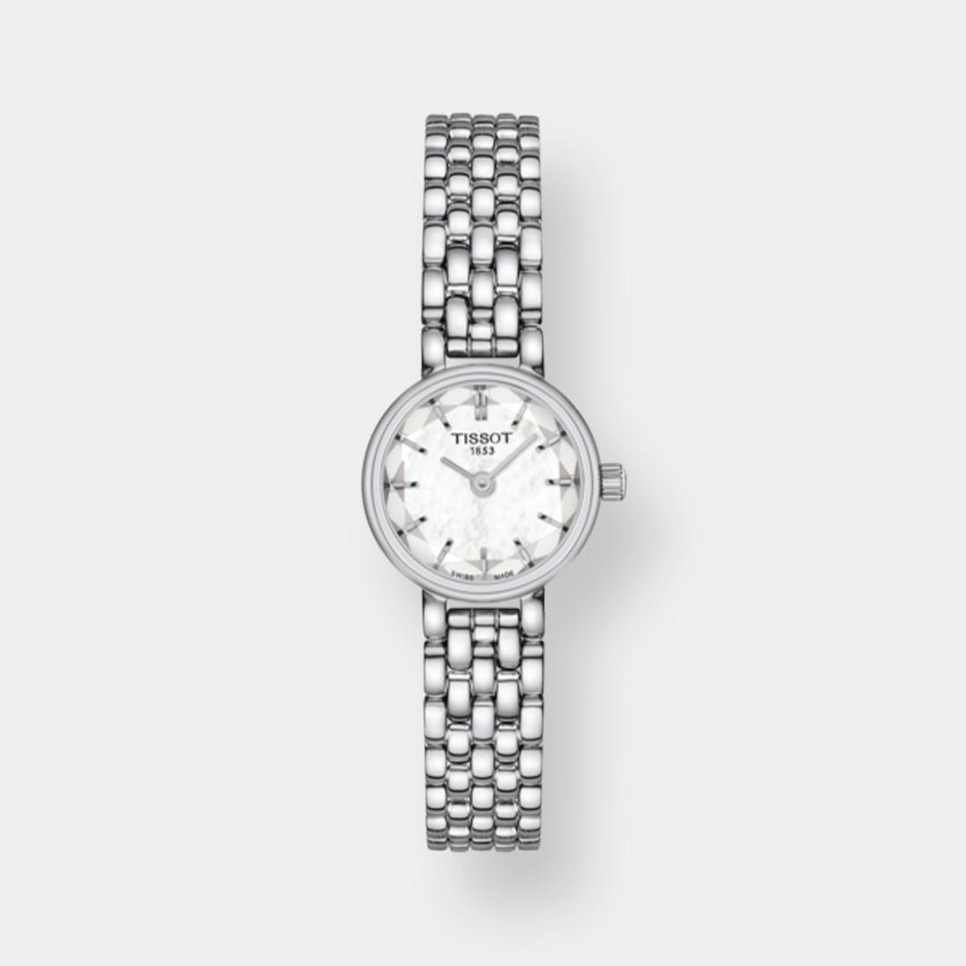 tissot lovely round quarz – silber 20mm perlmutt edelstahl