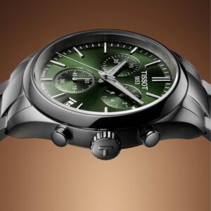tissot pr 100 chronograph quarz – grün 40mm edelstahl