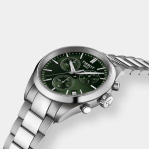 tissot pr 100 chronograph quarz – grün 40mm edelstahl