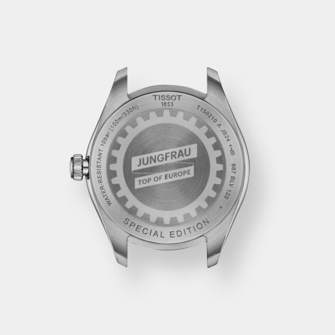 tissot pr 100 jungfraubahn quarz – silber 34mm edelstahl