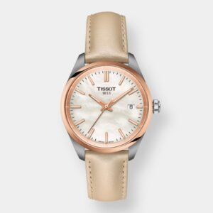 tissot pr 100 quarz – perlmutt rosé 34mm edelstahl
