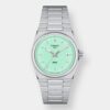 tissot prx 35 quarz – türkis 35mm edelstahl