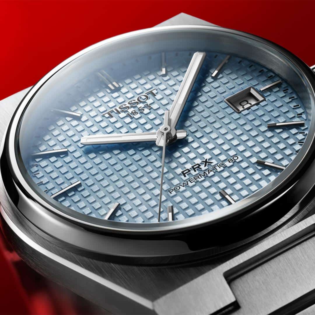 tissot prx 40 205 powermatic 80 – hellblau 40mm edelstahl