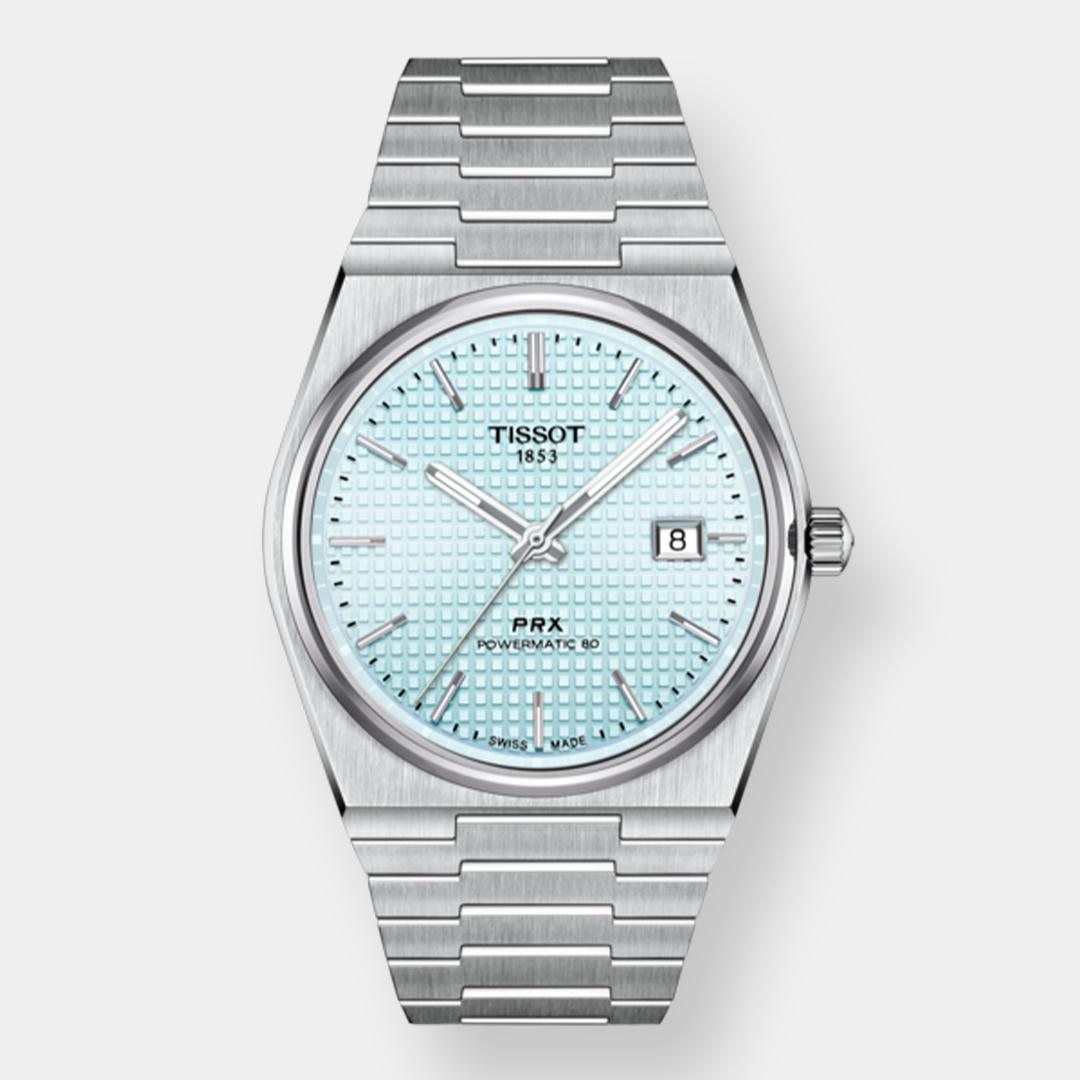 tissot prx 40 205 powermatic 80 – hellblau 40mm edelstahl