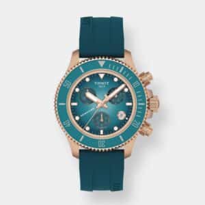 tissot seastar 1000 chronograph – türkis 38mm silikon