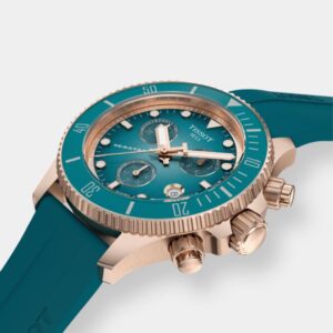 tissot seastar 1000 chronograph – türkis 38mm silikon