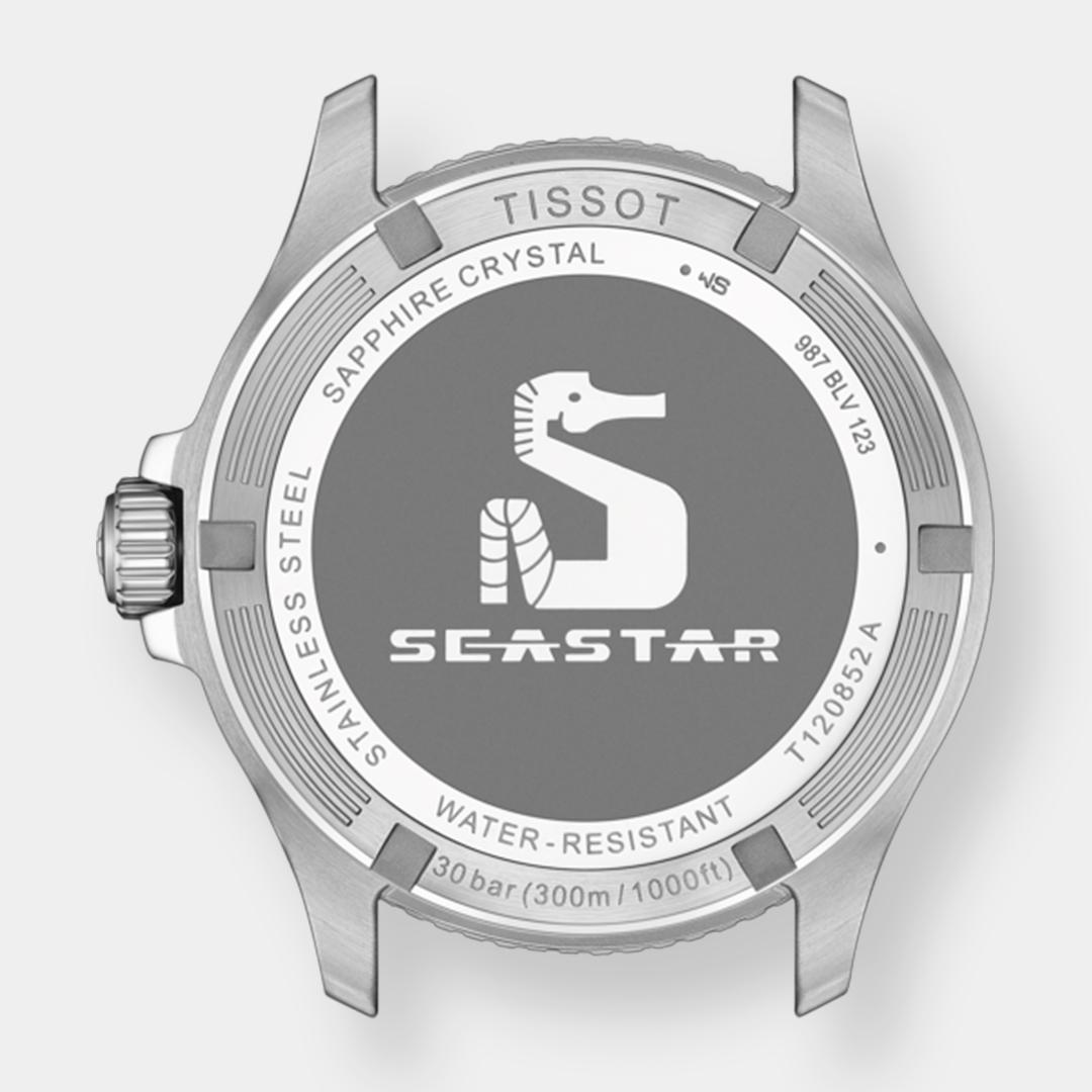 tissot seastar 1000 gmt quarz – schwarz 40mm kautschuk